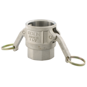 DIXON VALVE & COUPLING Dixon Valve & Coupling 150-D-SS Type D Coupler 250 PSI 1 1/2 Inch