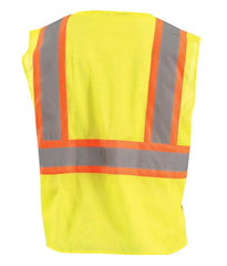OCCUNOMIX Occunomix ECO-IM2TZ-YM Hi-Viz Polyester/Mesh Vest Medium