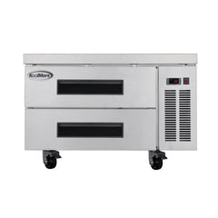 KOOLMORE Koolmore KM-BR-362D commercial chef base refrigerator storage cabinet 36 in. refrigerated pull-out drawers rolling caster wheels