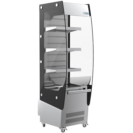 KOOLMORE Koolmore CDAU-7C-SS Open Air Merchandiser Cooler Grab and Go Refrigerator 7.7 cu. ft. 115V