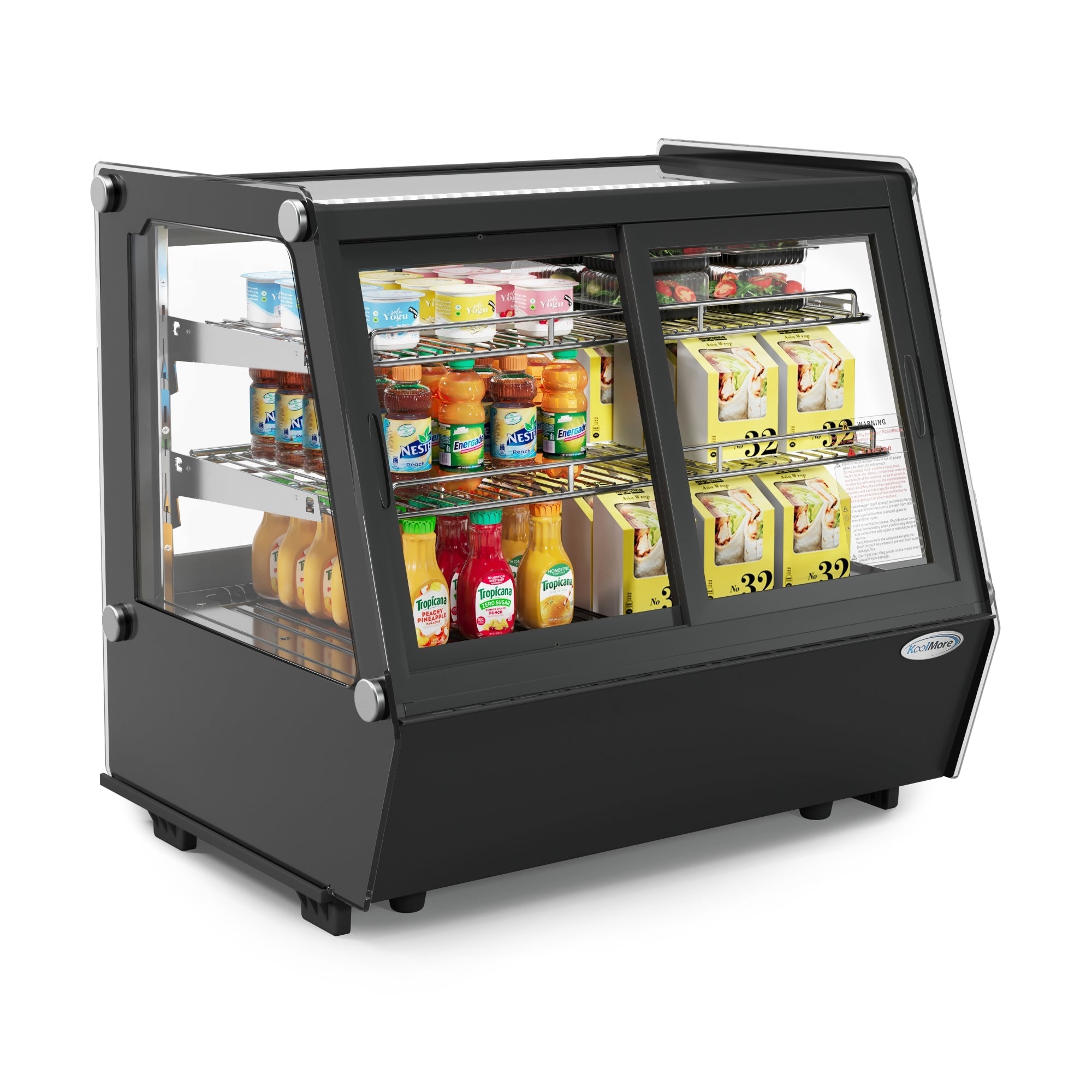 KOOLMORE Koolmore CDC-125-BK self-service countertop display refrigerator 120V 28 in.