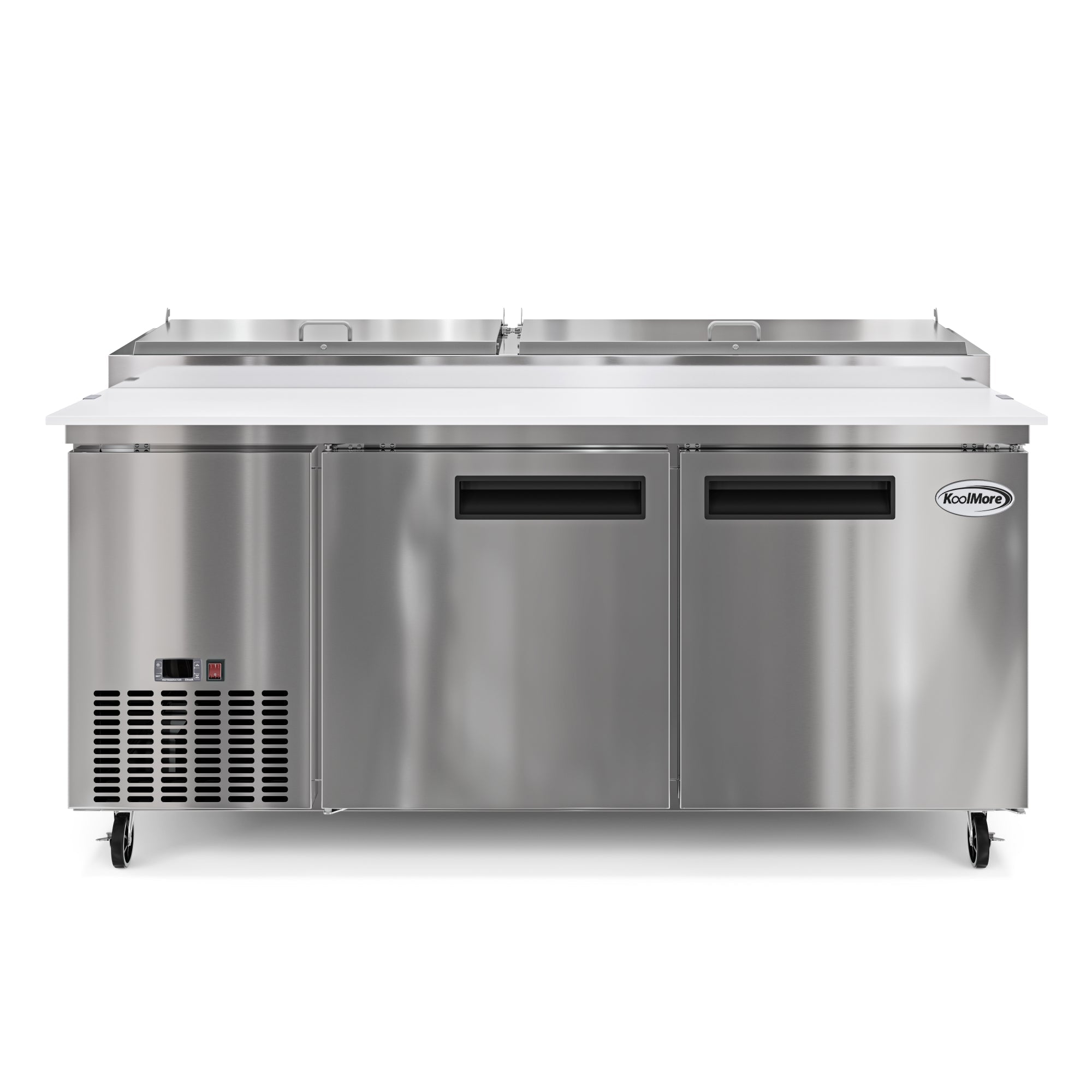 KOOLMORE Koolmore KM-RPPS-2DSS 71 in. Two Door Commercial Pizza Prep Refrigerator