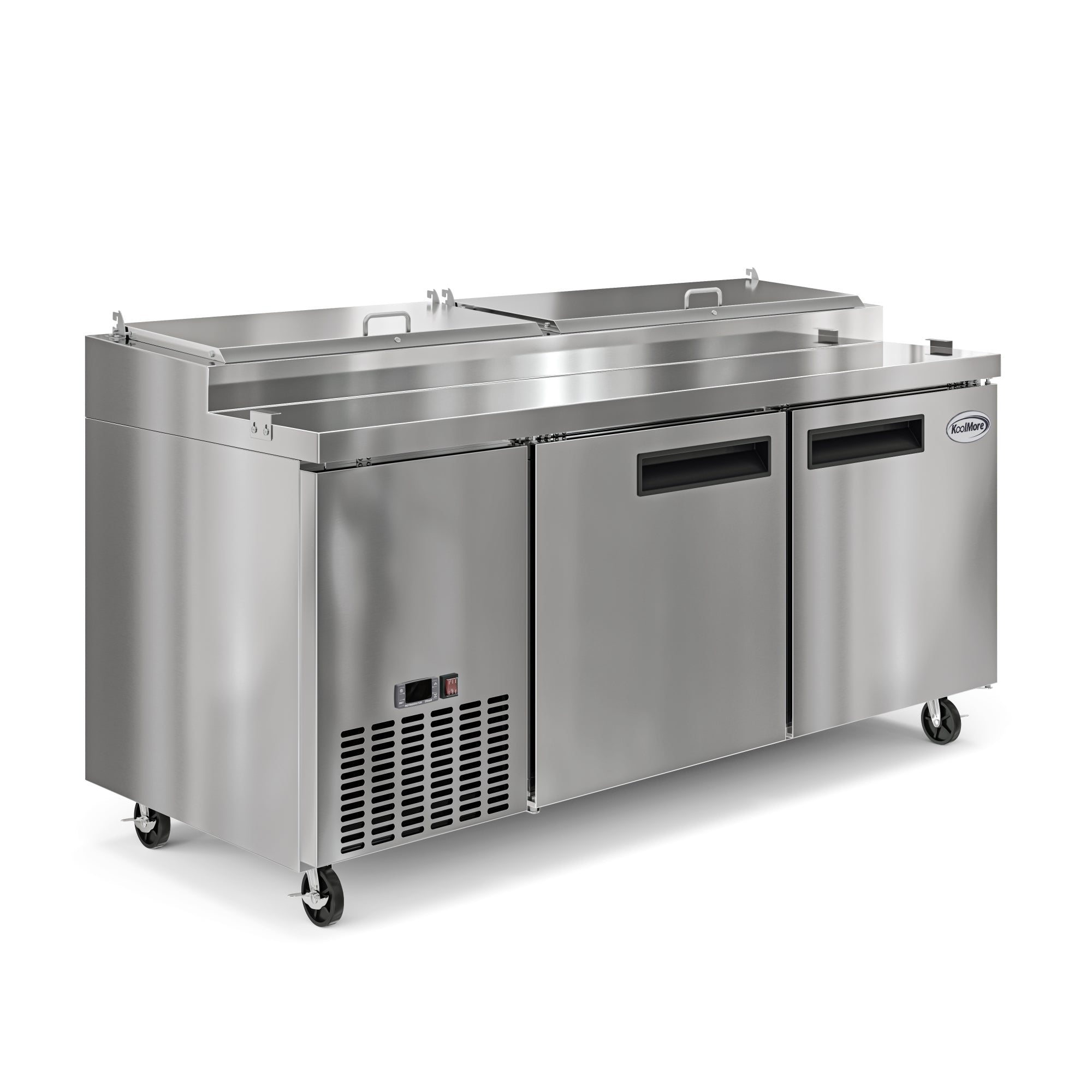 KOOLMORE Koolmore KM-RPPS-2DSS 71 in. Two Door Commercial Pizza Prep Refrigerator