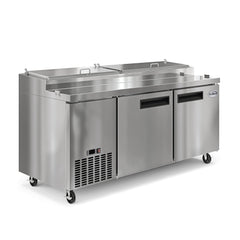 KOOLMORE Koolmore KM-RPPS-2DSS 71 in. Two Door Commercial Pizza Prep Refrigerator