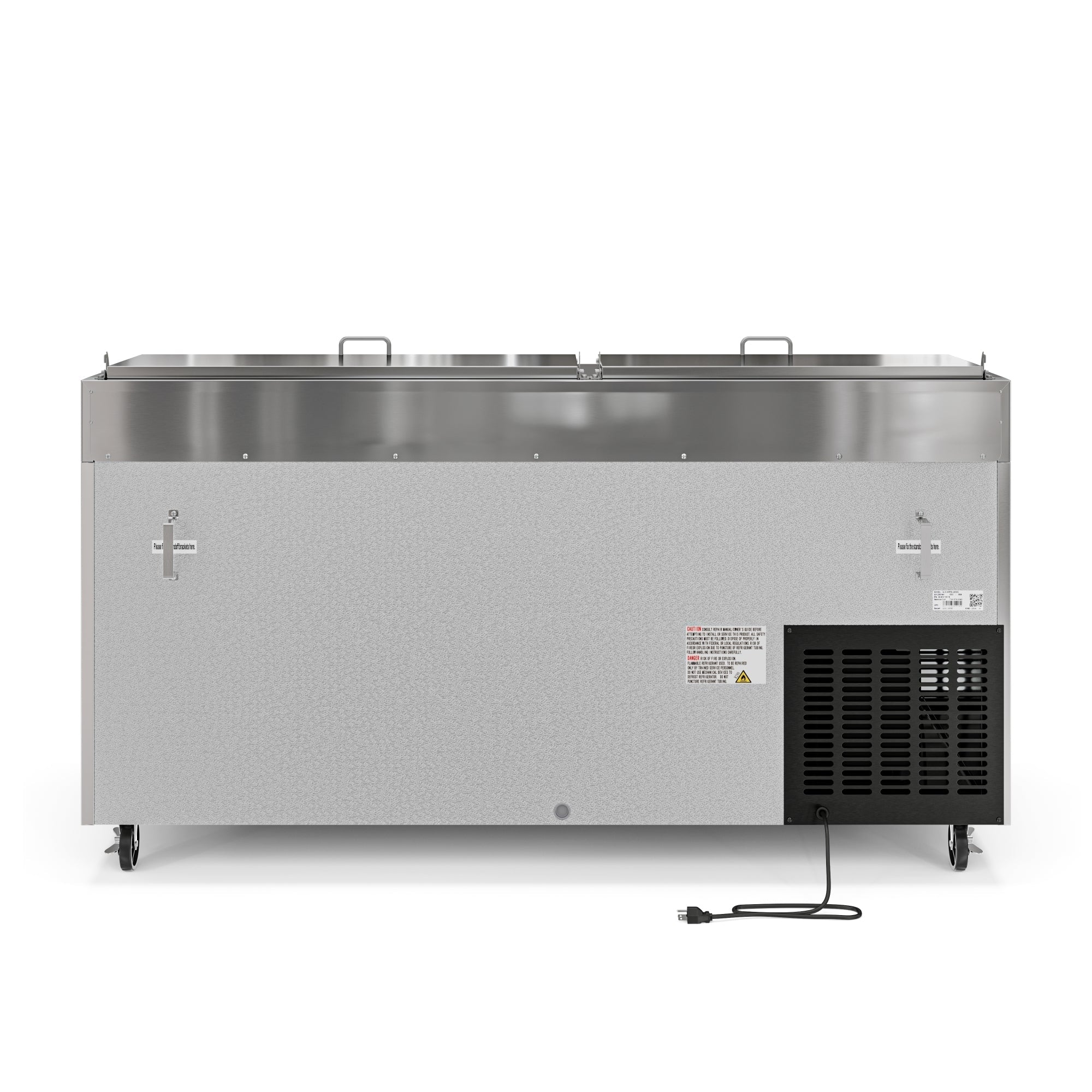 KOOLMORE Koolmore KM-RPPS-2DSS 71 in. Two Door Commercial Pizza Prep Refrigerator
