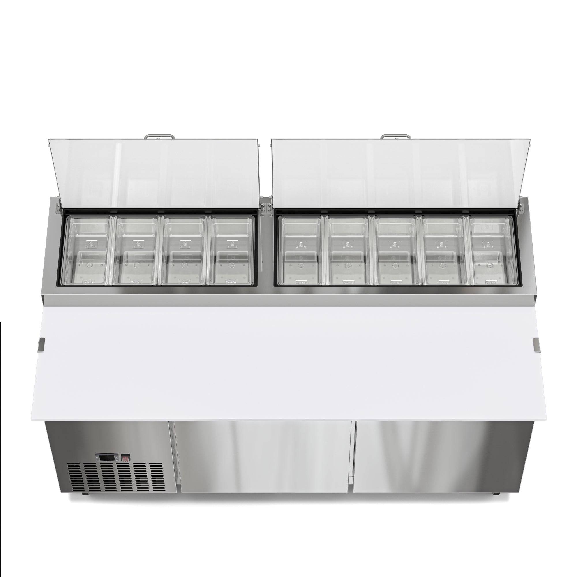 KOOLMORE Koolmore KM-RPPS-2DSS 71 in. Two Door Commercial Pizza Prep Refrigerator