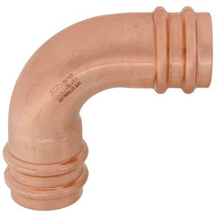 MUELLER INDUSTRIES Mueller Industries RP02055 1-3/8 inches OD ACR copper press long radius 90-degree elbow