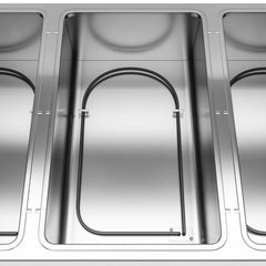 KOOLMORE Koolmore km-ows-4 four pan open well electric steam table 58.1 in. with undershelf