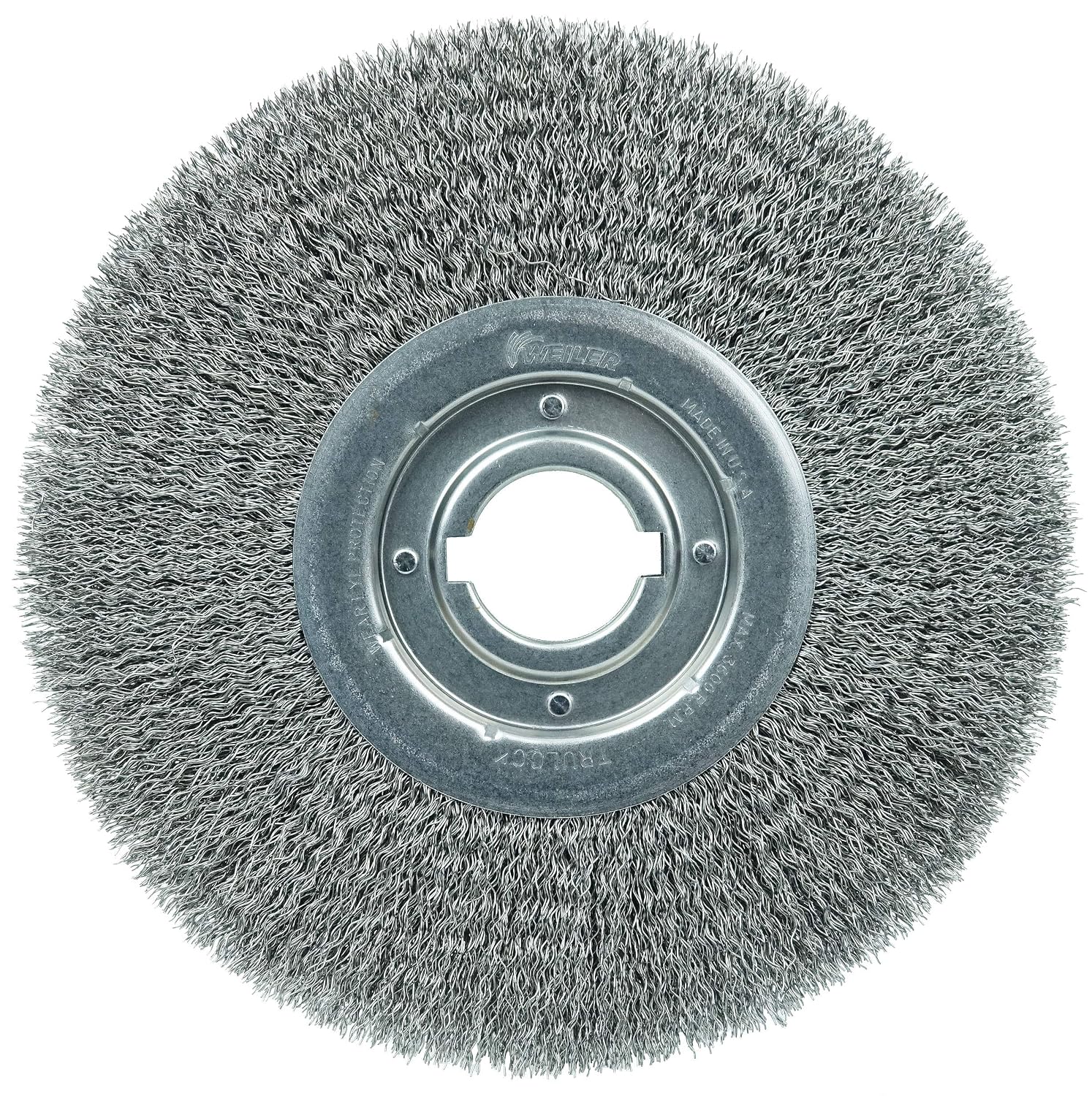 WEILER Weiler 06200 12 inch medium face crimped wire wheel .020 inch steel fill 2 inch arbor hole
