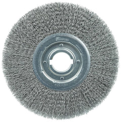 WEILER Weiler 06200 12 inch medium face crimped wire wheel .020 inch steel fill 2 inch arbor hole