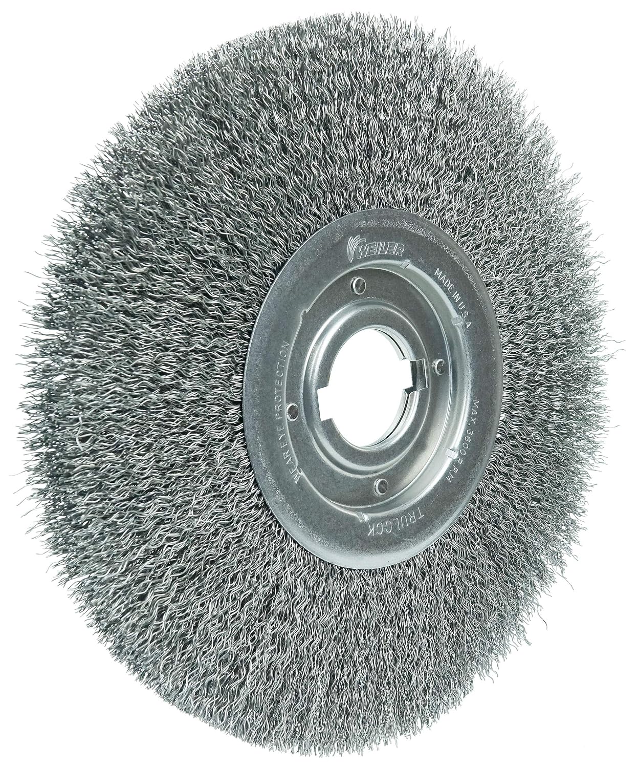 WEILER Weiler 06200 12 inch medium face crimped wire wheel .020 inch steel fill 2 inch arbor hole