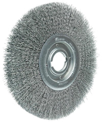 WEILER Weiler 06200 12 inch medium face crimped wire wheel .020 inch steel fill 2 inch arbor hole