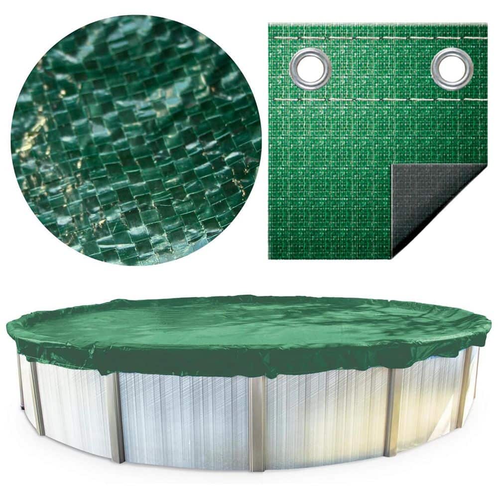 SWIMLINE Swimline PCO122137 18 feetx34 feet Oval Supremeguard 3 feet Overlap Above Ground Solid Winter Cover 21 feet x 37 feet Cover Size