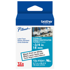 BROTHER Brother TZEFX241G TZe-FX241 Flexible ID Laminated Tape (18 mm x 8 m)