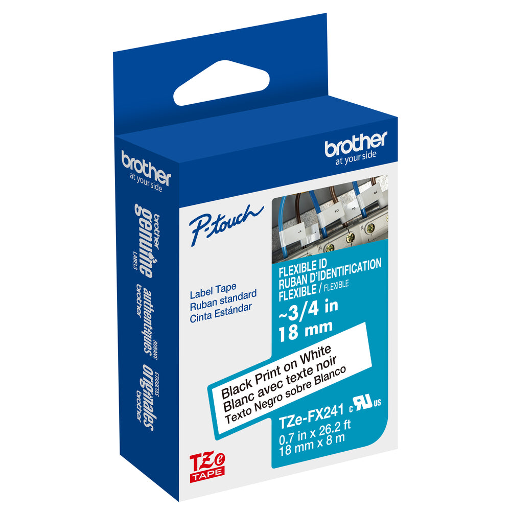 BROTHER Brother TZEFX241G TZe-FX241 Flexible ID Laminated Tape (18 mm x 8 m)