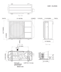 FUJITSU Fujitsu AOUG12LZAS1 Outdoor Condenser 12,000 BTU (Single Zone)