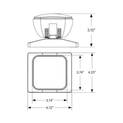 KEYSTONE Keystone KT-EM-RS1-WHWL-SL Single LED Remote Head for Emergency Light 1.2W (Single Head)