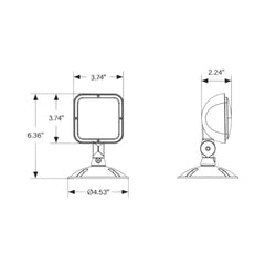 KEYSTONE Keystone KT-EM-RS2-SVWL-SL single LED remote head 1-1.2W (single head)