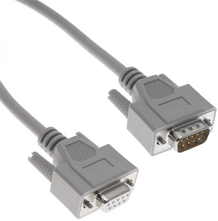 MENCOM Mencom DB09-MF-06 Panel Interface Connector Cable 9 Pin D-Sub Male to Female (6 ft)