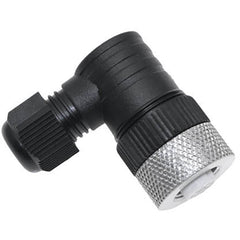 MENCOM Mencom MDC-4FP-FW07-R M12 4-Pin Field Wireable Receptacle (Right Angle)