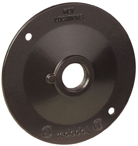 MULBERRY METAL PRODUCTS Mulberry Metal Products 30367Z Round Lampholder Cover 1-Hole (4 in) R-DOT S211BRE