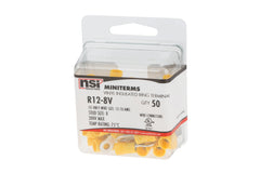NSI INDUSTRIES Nsi Industries R12-8V Vinyl Insulated Ring Terminal 300 Volt (12-10 AWG / 50 Pack)