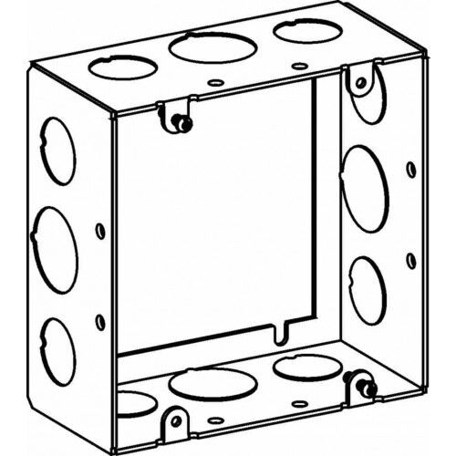 ORBIT Orbit 5SDB50/75 Welded Electrical Switch Box 2-1/8 in Deep (4-11/16 in Square)