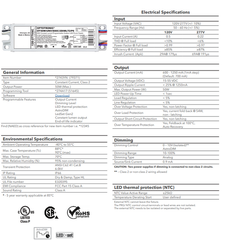 OSRAM Osram 79371 Optotronic Programmable Outdoor LED Driver 50W (Case 20) OT 50W UNV 1250C 2DIMLT2 P6