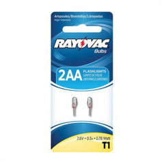 RAYOVAC Rayovac T1-2 Replacement High Intensity Bulb 0.78 W (2 Pack) T2707742