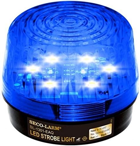 SECO-LARM Seco-Larm SL-1301-EAQ/B LED Strobe Light 9-15 VDC (Compact Rectangular)