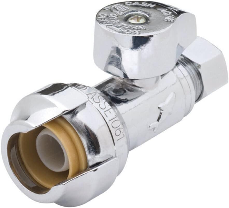 SHARKBITE Sharkbite UR23037 Compression Brass Straight Stop Valve (1/2 in. x 3/8 in.)