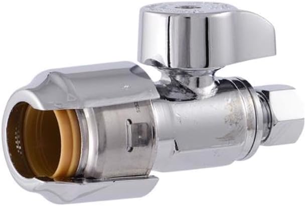 SHARKBITE Sharkbite UR23037 Compression Brass Straight Stop Valve (1/2 in. x 3/8 in.)