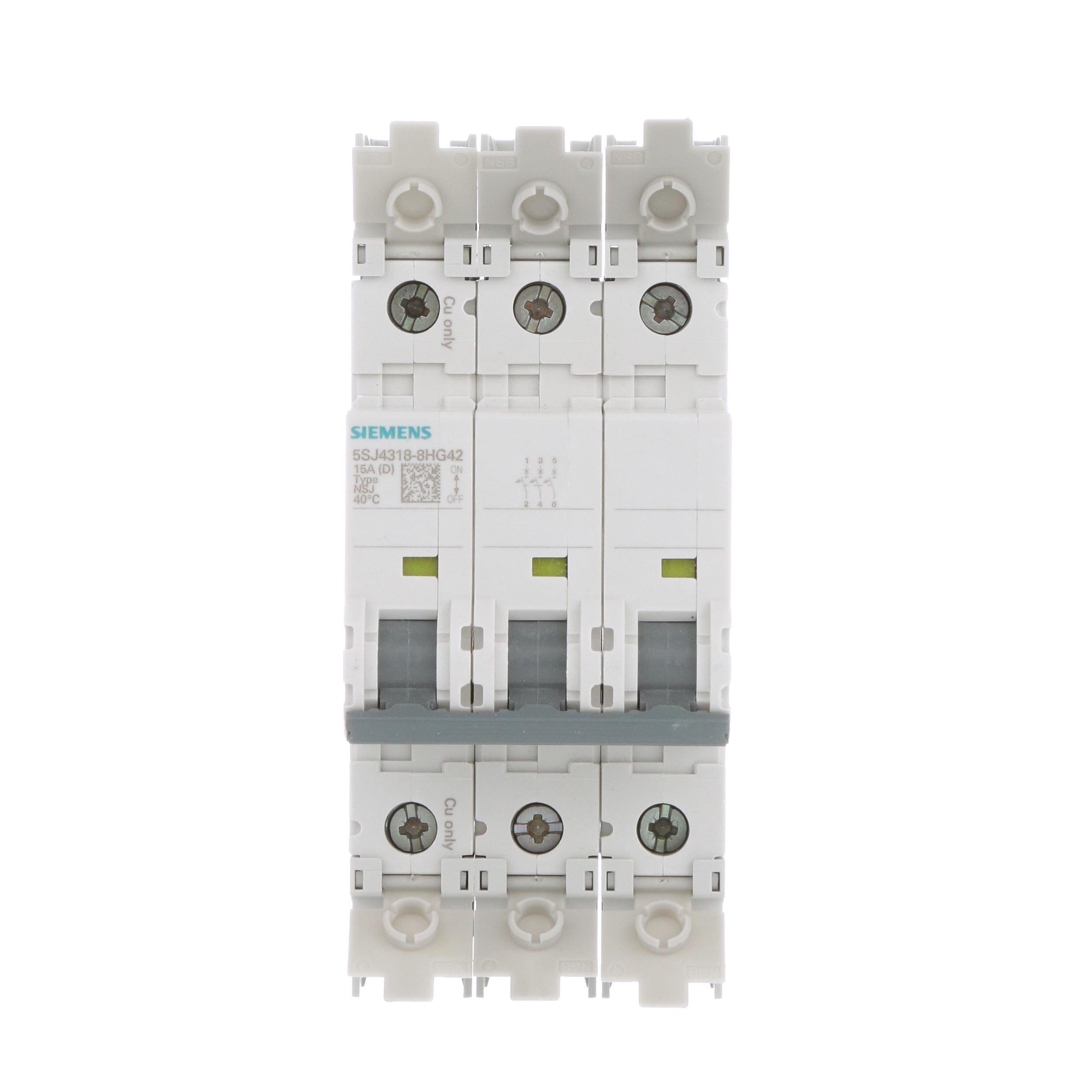 SIEMENS Siemens 5SJ4318-8HG42 5SJ4 MCB 15 A (3 Pole) 5SJ43188HG42