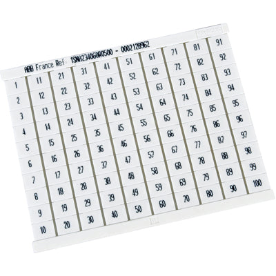 TE CONNECTIVITY Te Connectivity 1SNA234060R0500 Pre-printed Marker Card RC810 (100 markers) 023406005