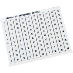 TE CONNECTIVITY Te Connectivity 1SNA234060R0500 Pre-printed Marker Card RC810 (100 markers) 023406005