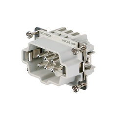 WEIDMULLER Weidmuller 1873530000 HE Series Insert 6 Contacts Plug Push Lock Pin 24 A (Size 3)