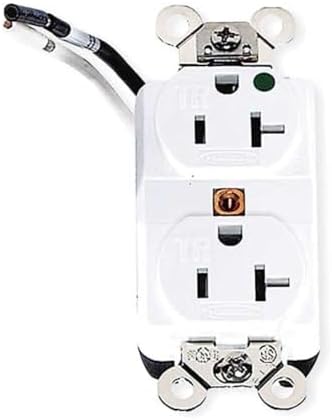 HUBBELL Hubbell HBL8300SGWA Tamper-Resistant Hospital Grade Receptacle 20A/125V (Duplex) HBL8300SGWA