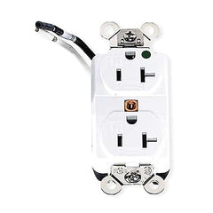 HUBBELL Hubbell HBL8300SGWA Tamper-Resistant Hospital Grade Receptacle 20A/125V (Duplex) HBL8300SGWA