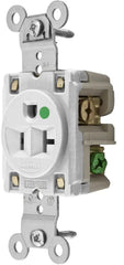 HUBBELL Hubbell HBL8310W Receptacle Single 20A 5-20R 125V (1 Pack)