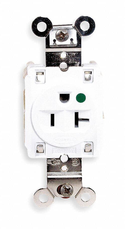 HUBBELL Hubbell HBL8310W Receptacle Single 20A 5-20R 125V (1 Pack)
