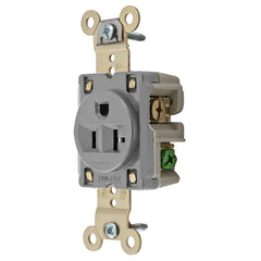 HUBBELL Hubbell HBL5361GRY Single Receptacle 1 HP (Single) HBL5361GRY