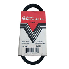 JASON INDUSTRIAL Jason Industrial 4L180 FHP fractional horsepower v-belt (1/2-inch top width, 11/32-inch thickness)