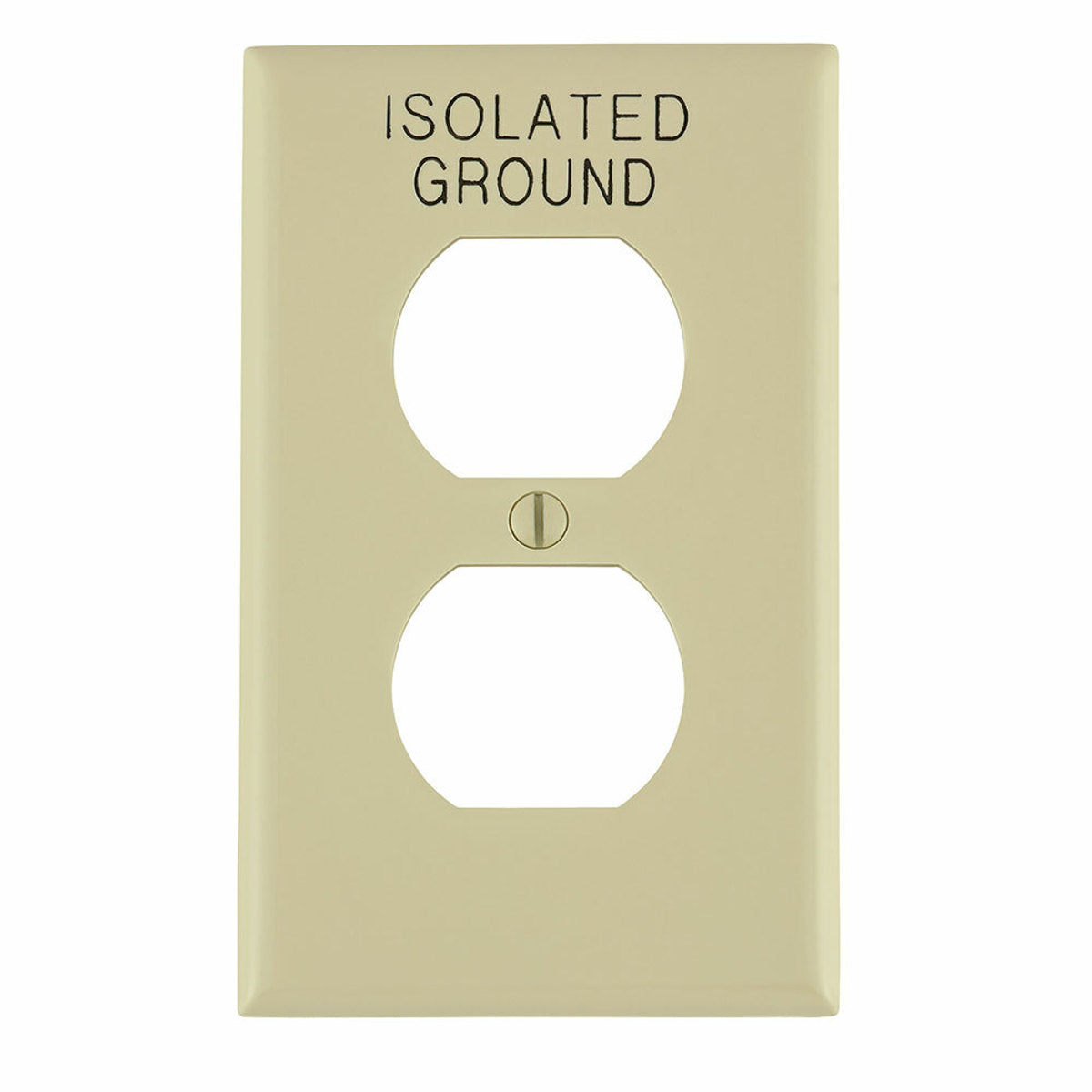 LEVITON Leviton 80703-IGI 1-Gang Duplex Device Receptacle Wallplate (Standard Size)