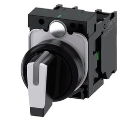 SIEMENS Siemens 3SU11002BL601NA0 Selector Switch 22 mm (2 x 45 degrees) 3SU1100-2BL60-1NA0