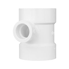 CHARLOTTE PIPE Charlotte Pipe 03474 Sanitary Tee Reducing (4 in x 4 in x 1-1/2 in) Hub x Hub x Hub