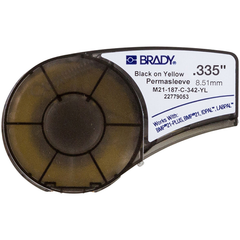 BRADY Brady M21-187-C-342-YL PermaSleeve Sleeve 0.187 in Dia x 7 ft