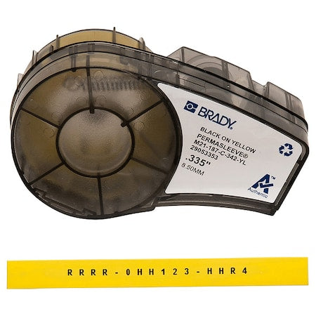 BRADY Brady M21-187-C-342-YL PermaSleeve Sleeve 0.187 in Dia x 7 ft