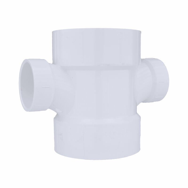 CHARLOTTE PIPE Charlotte Pipe 03518 4x4x2x2 H PVC DWV Double Sanitary Tee (Replacement 202586)
