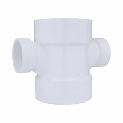 CHARLOTTE PIPE Charlotte Pipe 03518 4x4x2x2 H PVC DWV Double Sanitary Tee (Replacement 202586)