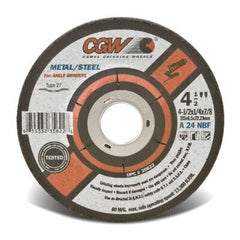 CGW ABRASIVES Cgw Abrasives 35627 5 x 1/4 x 7/8 Steel T27 DP Cut Wheel (5 x 1/4 x 7/8)